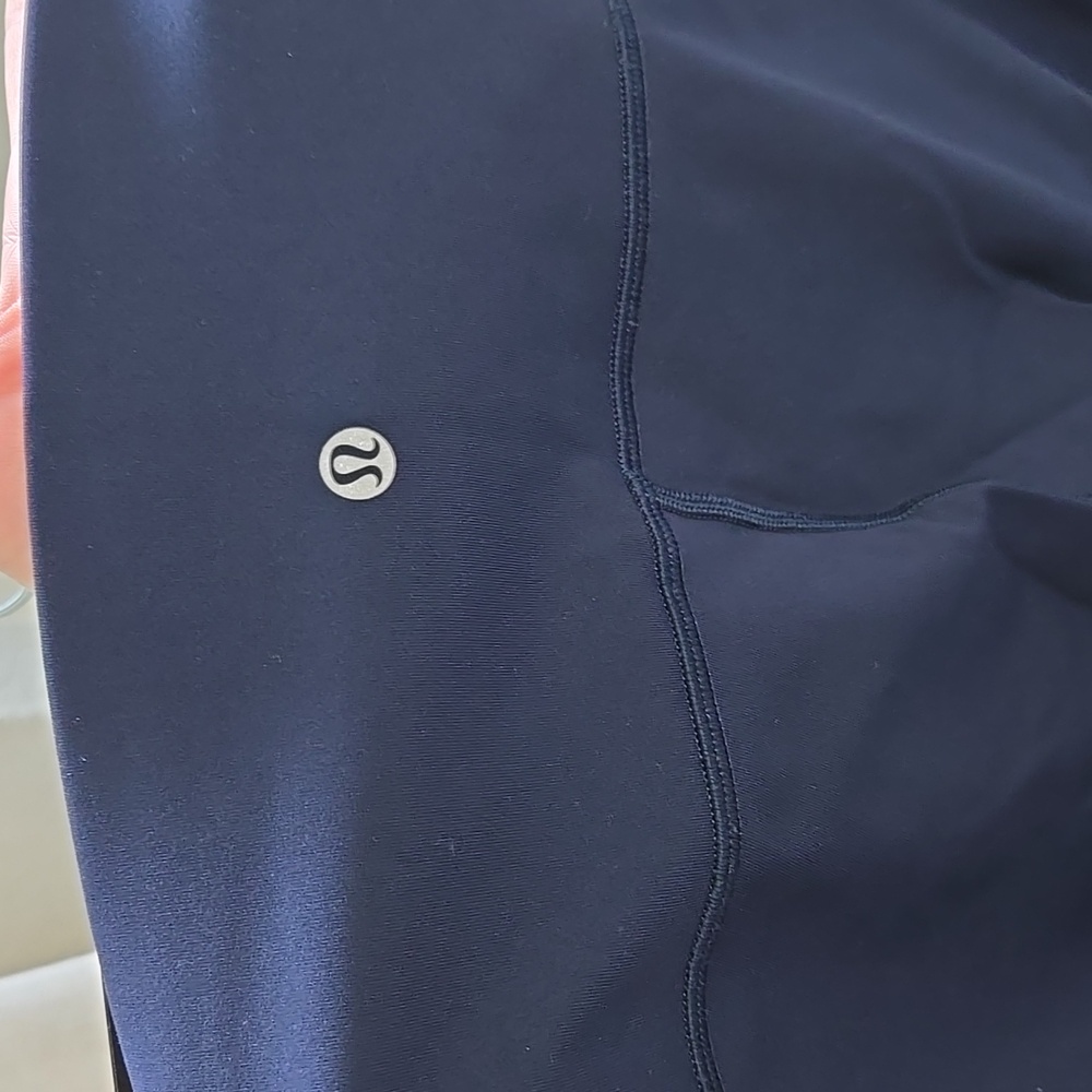 Lululemon Wunder Under Crop (Hi-Rise) *Full-On Luxtreme 21" True Navy - Picture 9 of 10